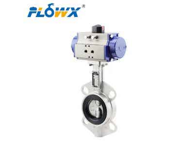 弗雷西 氣動對夾蝶閥 不銹鋼蝶閥 EPDM